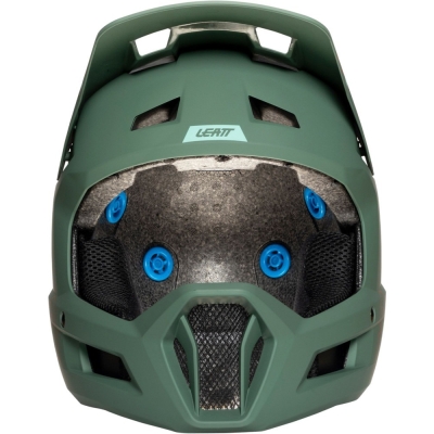 Kask rowerowy fullface Leatt MTB Gravity 1.0 ciemnozielony