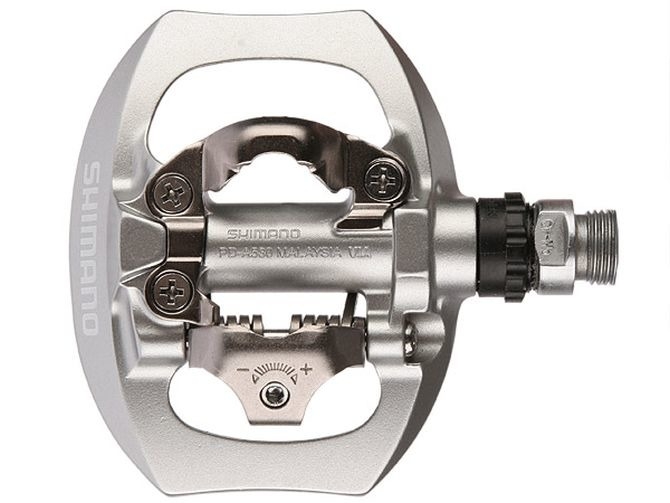 Pedały rowerowe Shimano PD A530 srebrne