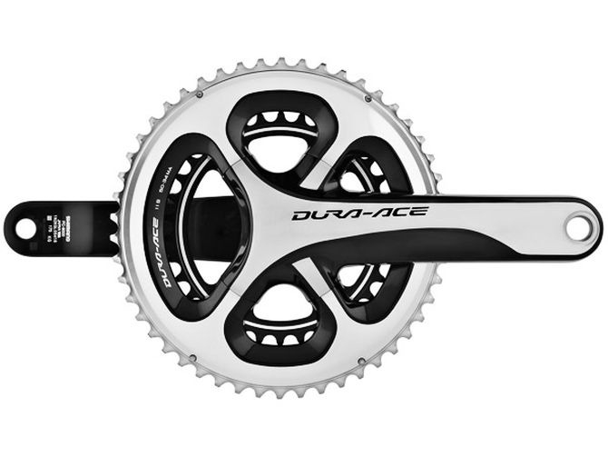 Mechanizm korbowy Shimano Dura-Ace FC-9000 srebrny