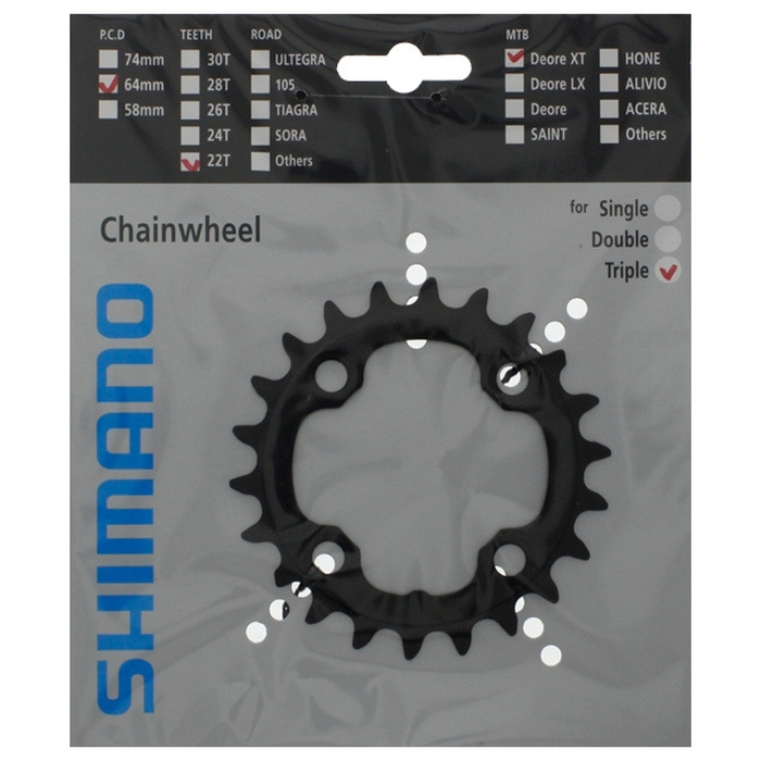 Tarcza mechanizmu korbowego Shimano Deore XT FC-M770 (22T)