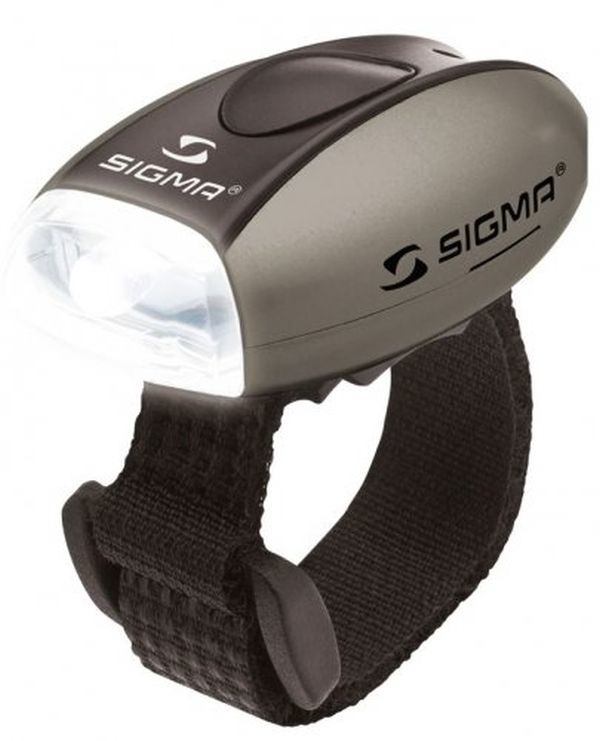 Lampka przednia Sigma Micro srebrna