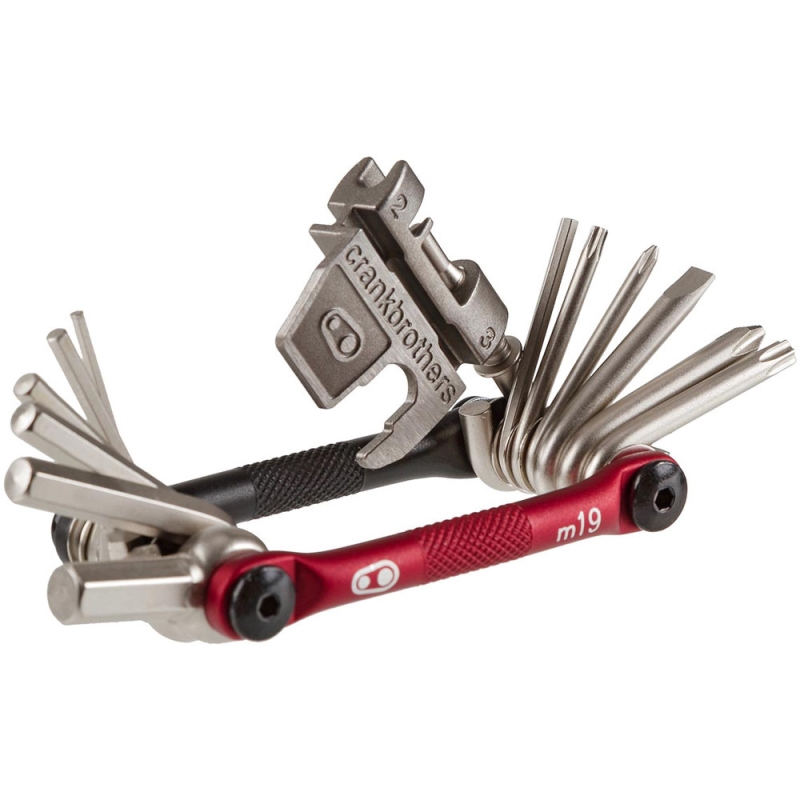 Multitool Crank Brothers M19 czarno-czerwony