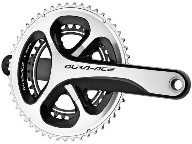 Mechanizm korbowy Shimano Dura-Ace FC-9000 srebrny