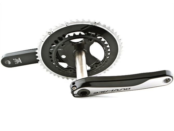 Mechanizm korbowy Shimano Dura-Ace FC-9000 srebrny