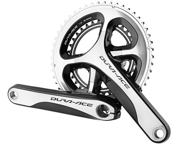 Mechanizm korbowy Shimano Dura-Ace FC-9000 srebrny