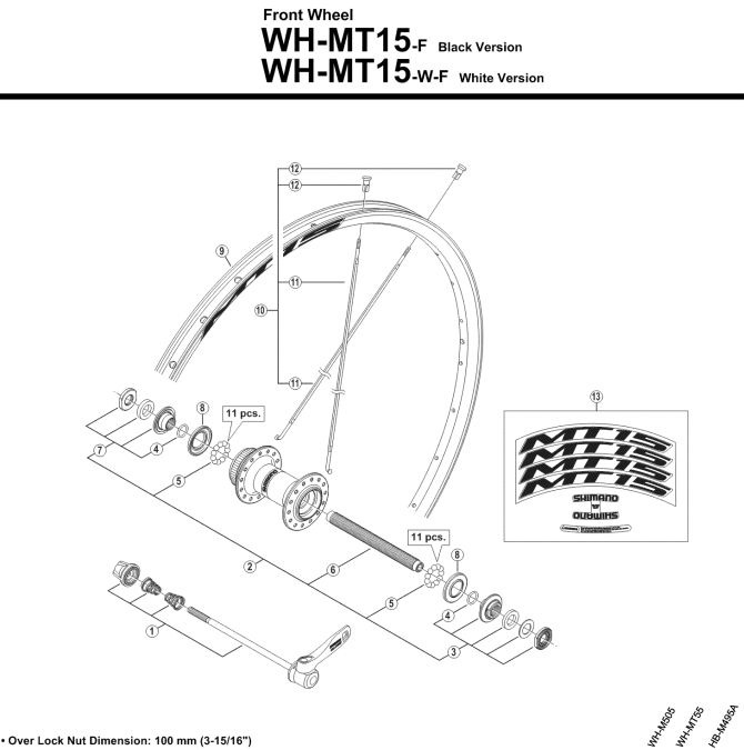 Shimano Szprycha 270-272mm do WH MT65