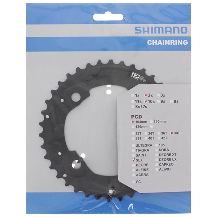 Tarcza mechanizmu korbowego Shimano SLX FC-M675 (38/26T)