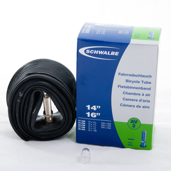 Schwalbe AV 2 Dętka 14 cali wentyl Auto 40mm