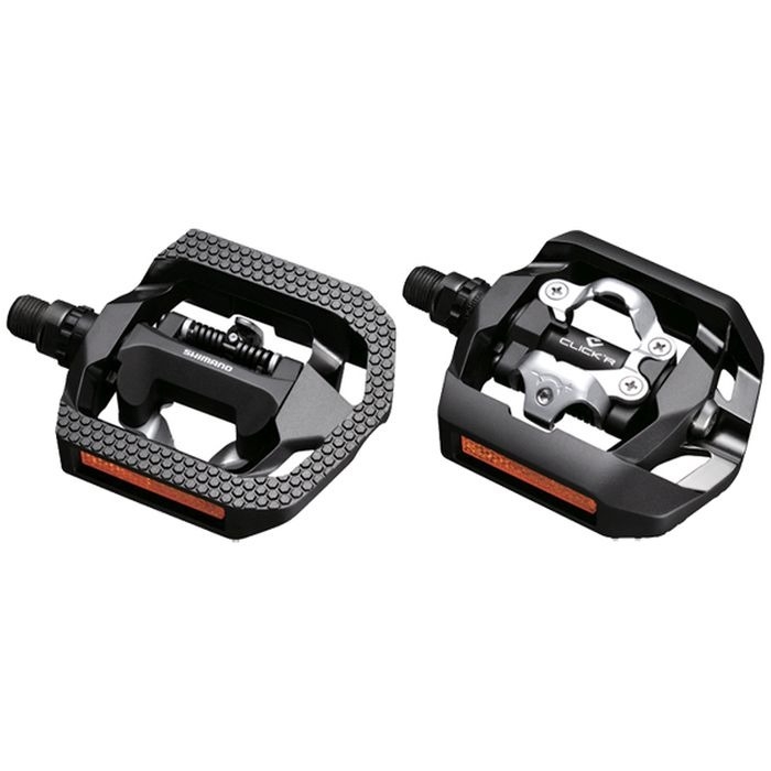 Pedały rowerowe Shimano PD T420 Clic R Czarne + bloki