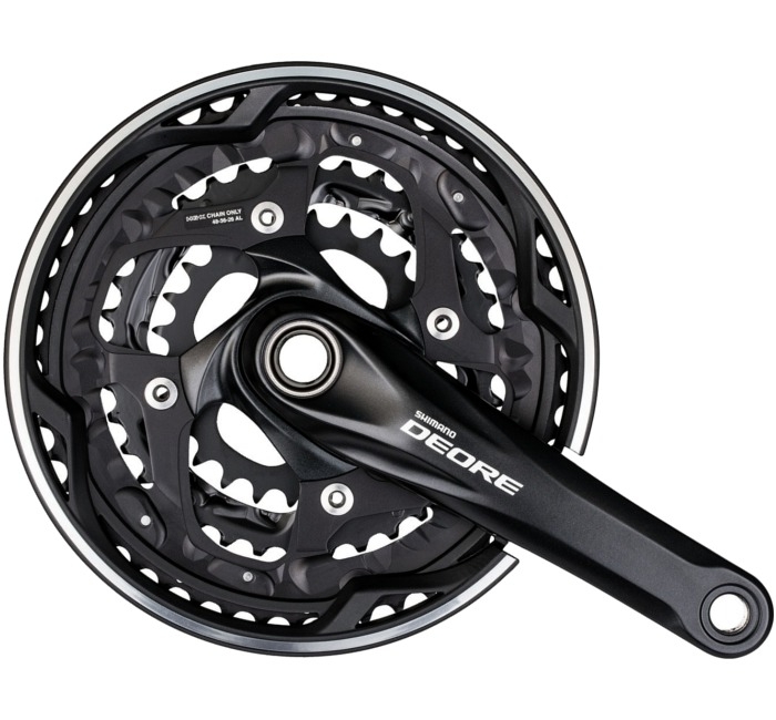 Mechanizm korbowy Shimano Deore FC-M610 czarny