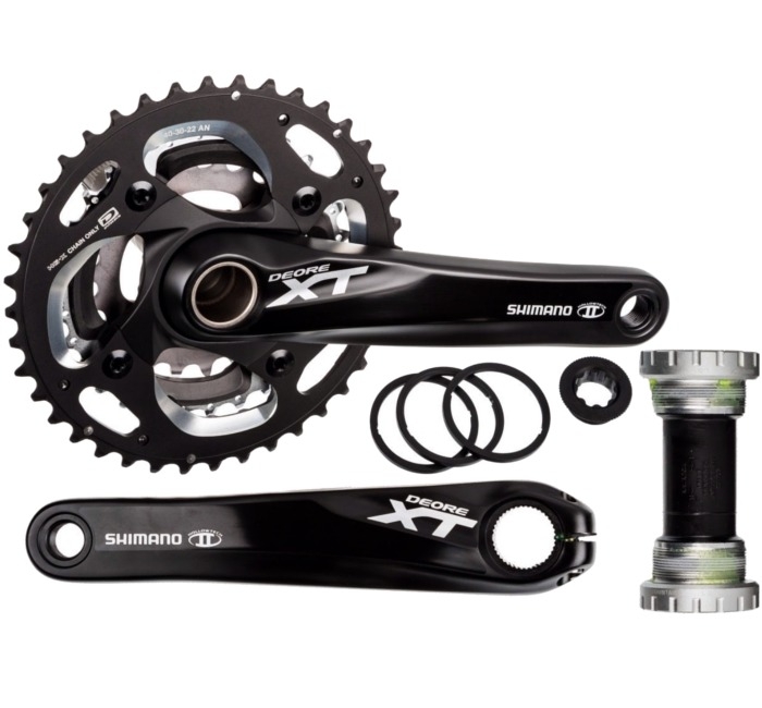 Mechanizm korbowy Shimano Deore XT FC-M782 czarny