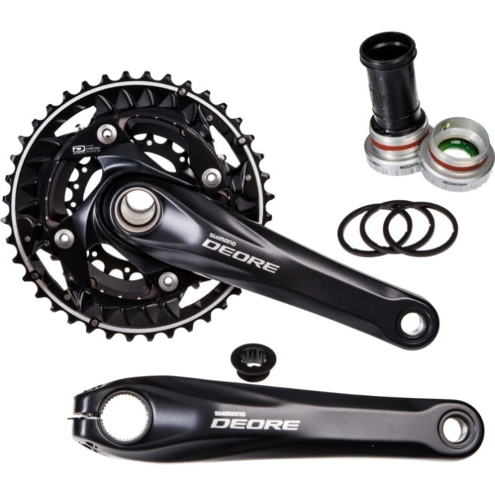 Mechanizm korbowy Shimano Deore FC-612 czarny