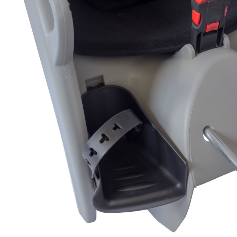 Fotelik rowerowy Hamax Kiss szaro-czarny + adapter na ramę