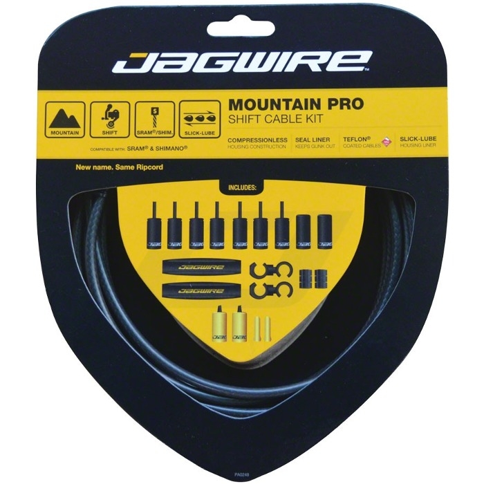 Zestaw linek i pancerzy przerzutki Jagwire Mountain Pro czarny carbon
