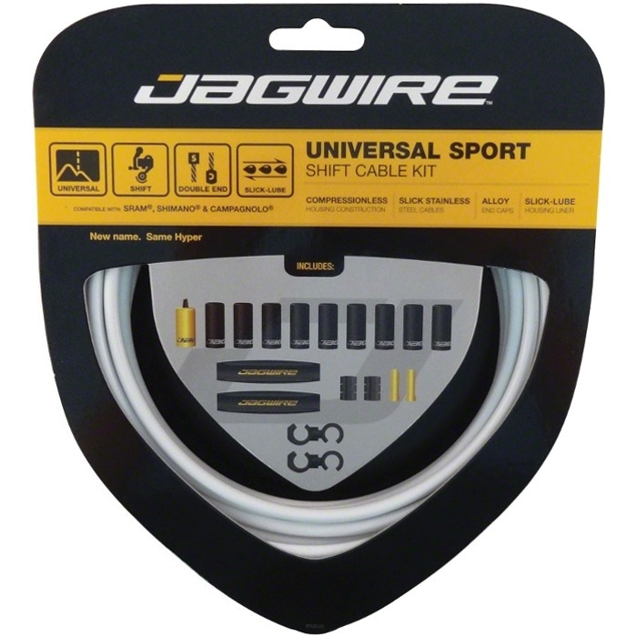 Zestaw linek i pancerzy hamulca Jagwire Universal Sport biały