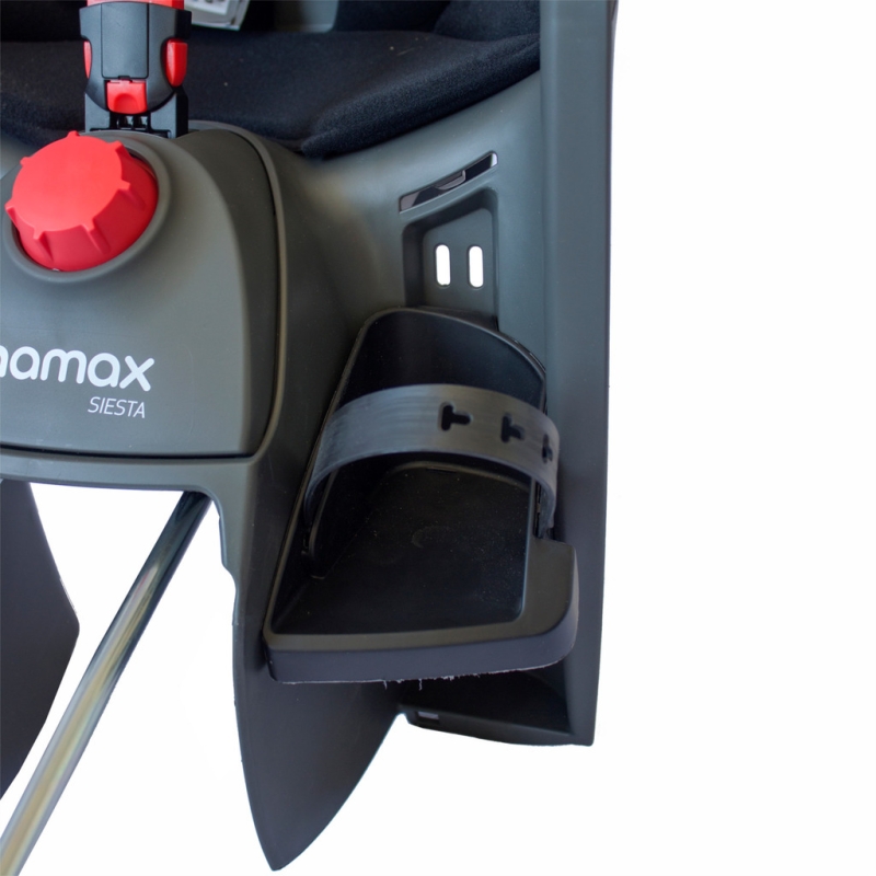 Fotelik rowerowy Hamax Siesta szaro czarny + adapter na ramę