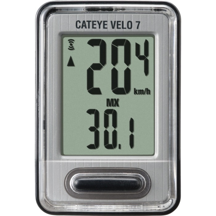 Licznik rowerowy przewodowy Cateye Velo 7 CC-VL520 czarny