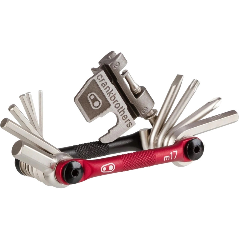 Multitool Crank Brothers M17 czarno-czerwony