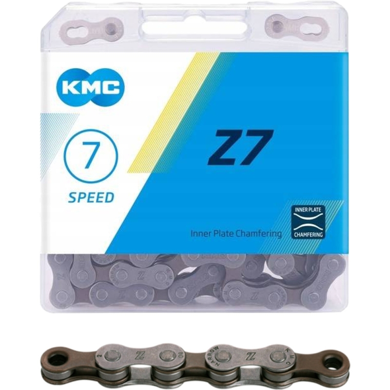 Łańcuch KMC Z7 szaro-brązowy