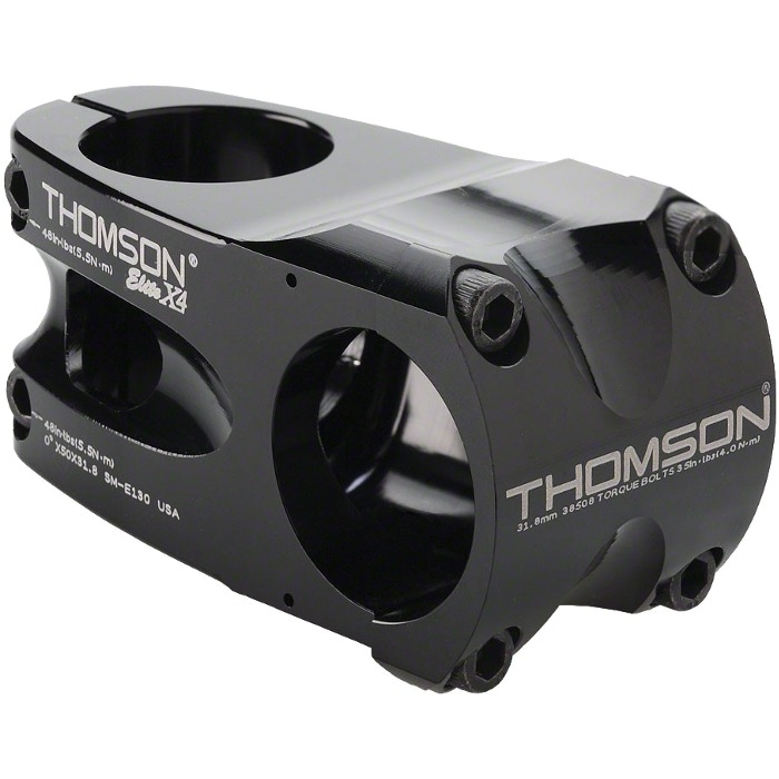 Mostek Thomson Elite X4 0° 31.8 mm czarny