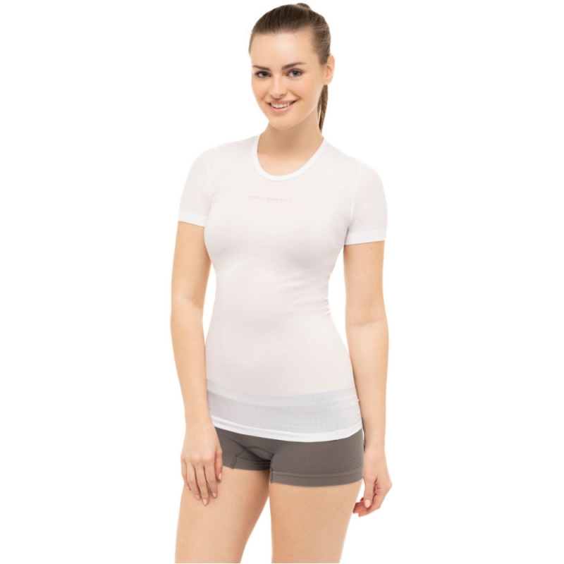 Koszulka Brubeck Base Layer unisex biała