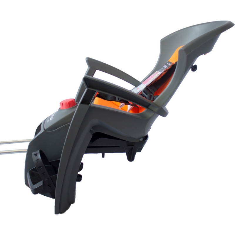 Fotelik rowerowy Hamax Siesta szaro-pomarańczowy + adapter na małą ramę