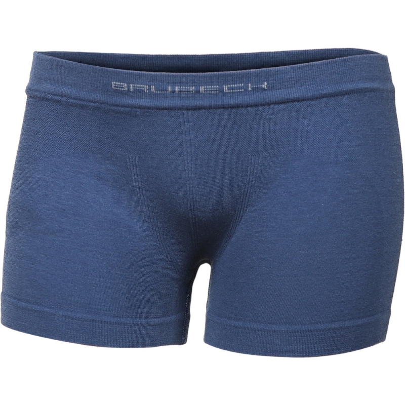 Bokserki chłopięce Brubeck Comfort Cotton Junior niebieskie indygo