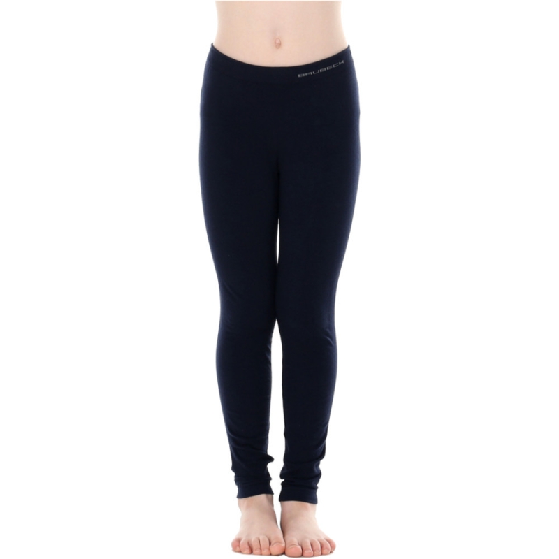 Legginsy dziecięce Brubeck Comfort Cotton Junior granatowe