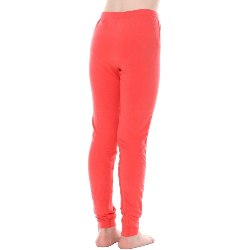 Legginsy dziecięce Brubeck Comfort Cotton Junior koralowe
