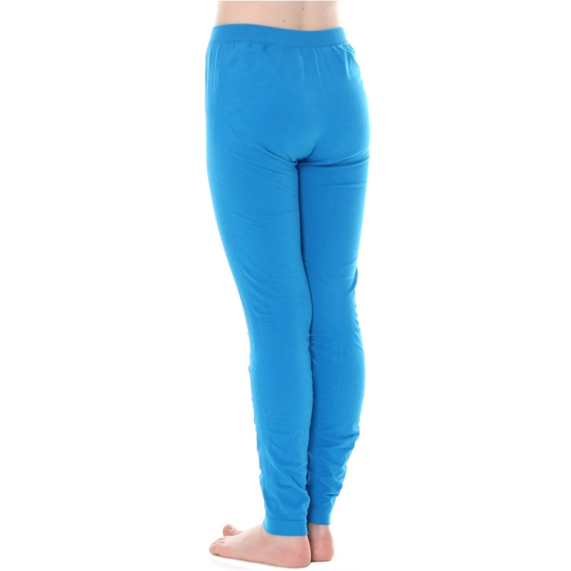 Legginsy dziecięce Brubeck Comfort Cotton Junior lazurowe
