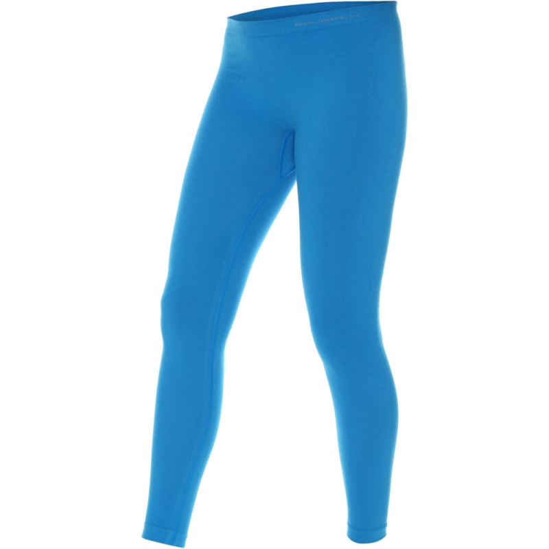 Legginsy dziecięce Brubeck Comfort Cotton Junior lazurowe