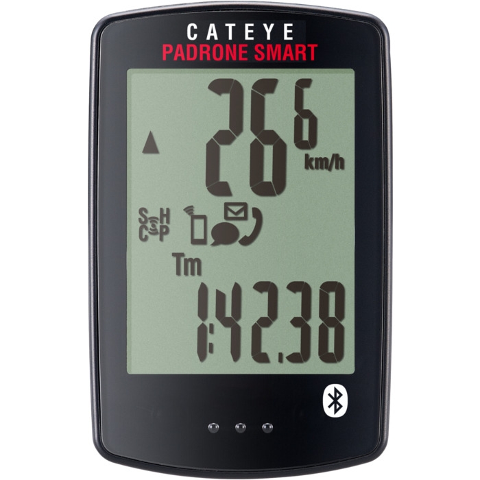 Licznik rowerowy bezprzewodowy Cateye Padrone Smart czarny