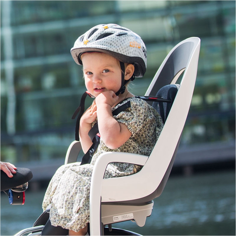 Fotelik rowerowy Hamax Caress szaro-fioletowy + adapter na ramę