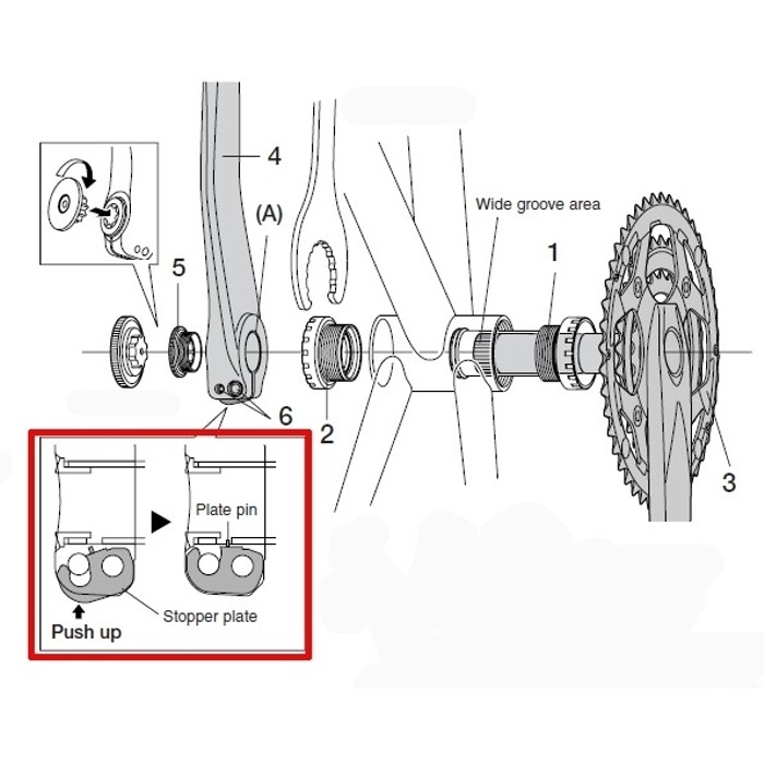 Shimano Podkładka zabezpieczająca ramienia korby Hollowtech