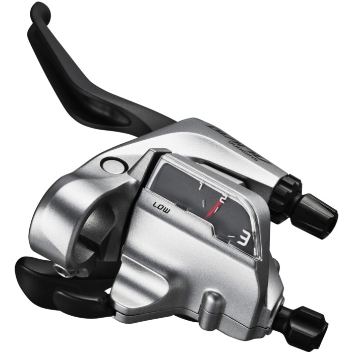 Shimano ST T4000 Alivio Klamkomanetka trekking 3 rz. lewa srebrna