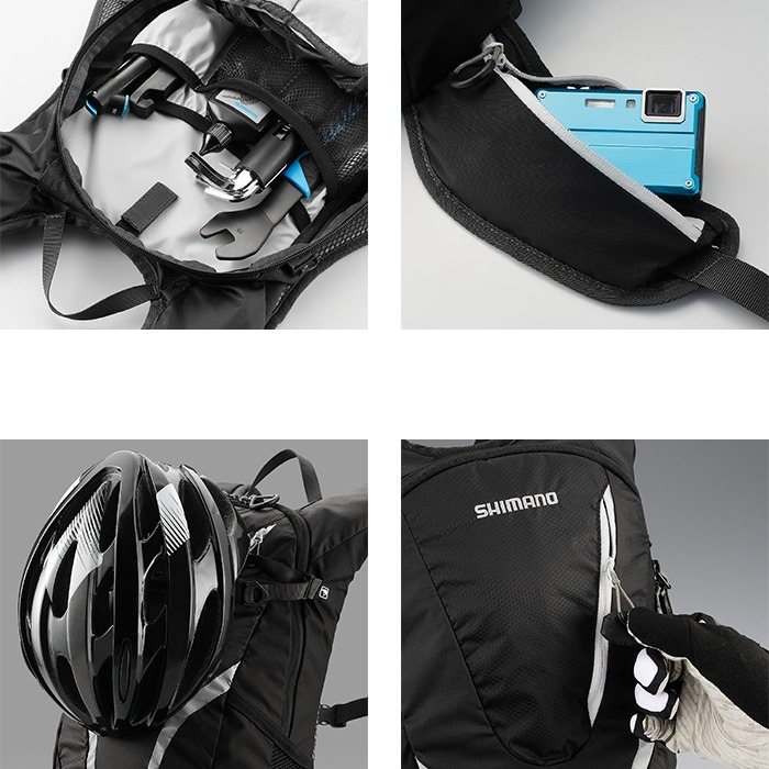 Plecak rowerowy z bukłakiem Shimano Rokko 3L czarny