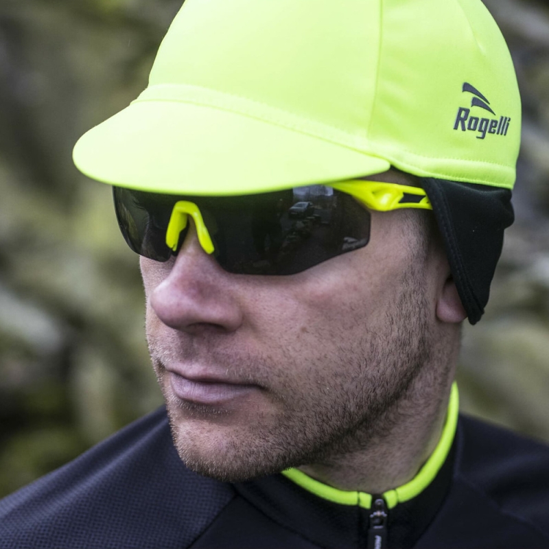 Czapka Rogelli Prottetivo pod kask ocieplana żółta