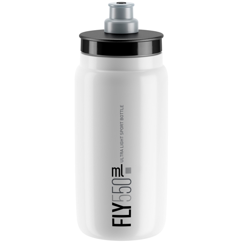 Elite Fly Bidon biało szary 550ml