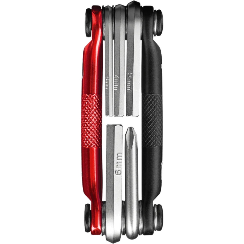 Multitool Crank Brothers M5 czarno-czerwony