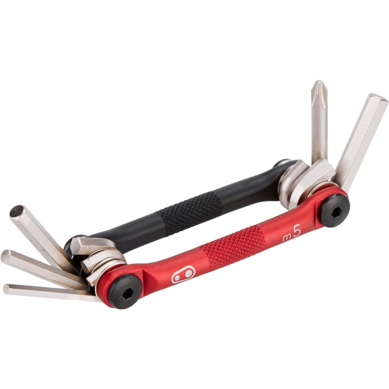 Multitool Crank Brothers M5 czarno-czerwony