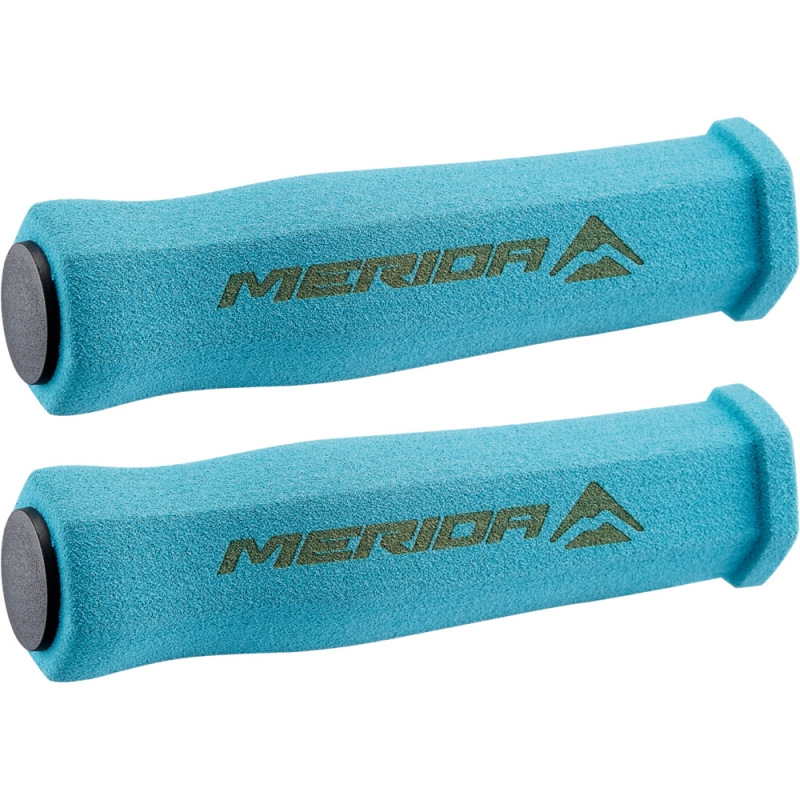 Merida GP-MD032 Chwyty kierownicy piankowe sześciokątne niebieski + korki