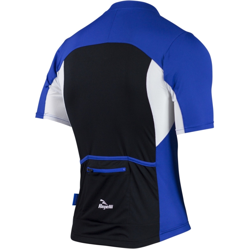 Koszulka rowerowa Rogelli Recco 2.0 niebiesko-czarna