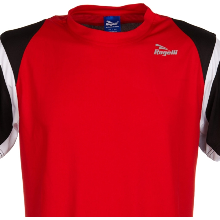 Koszulka rowerowa Rogelli Dutton czerwono-czarna