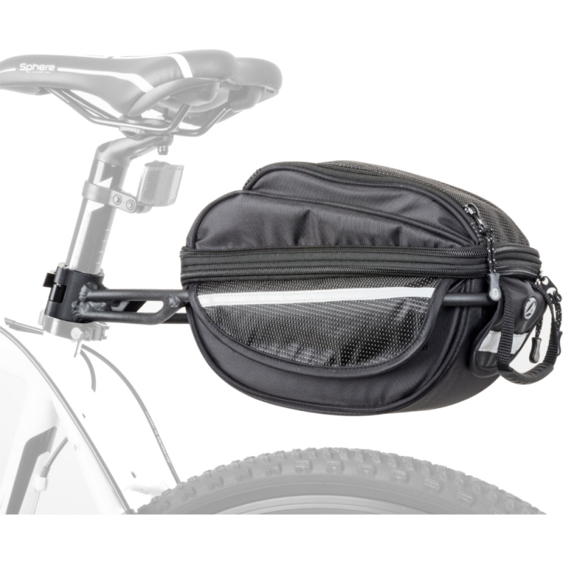 Bagażnik rowerowy na sztycę + torba Author Litepack 6 X7