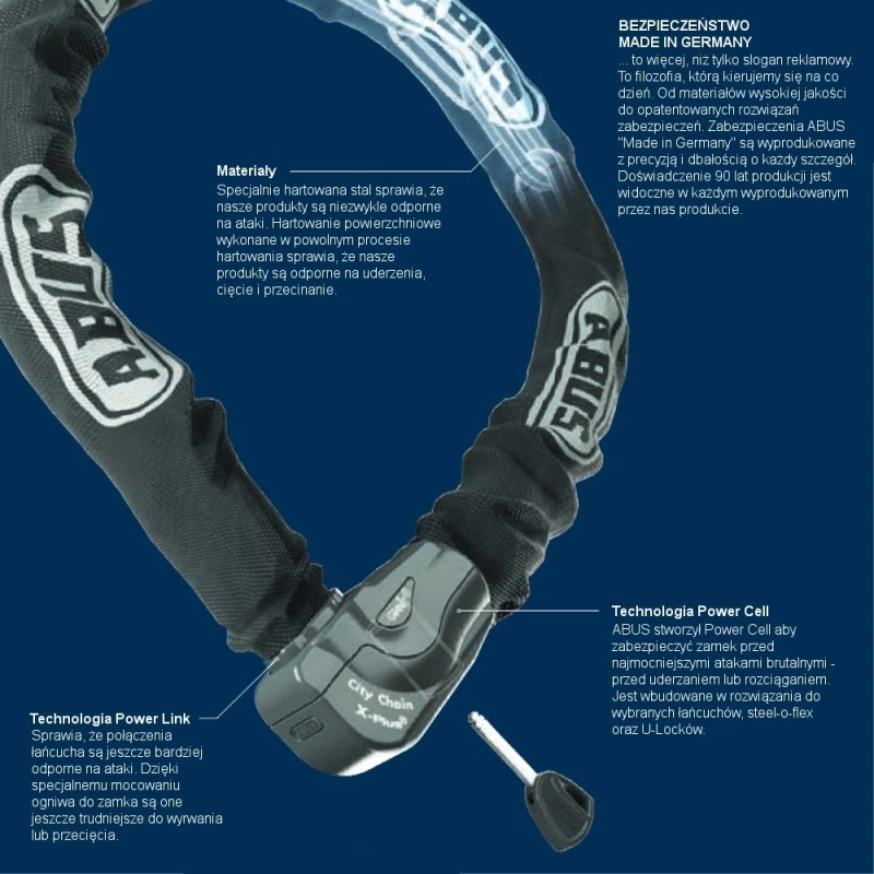 Łańcuch Abus Iven Chain 8210 czarny