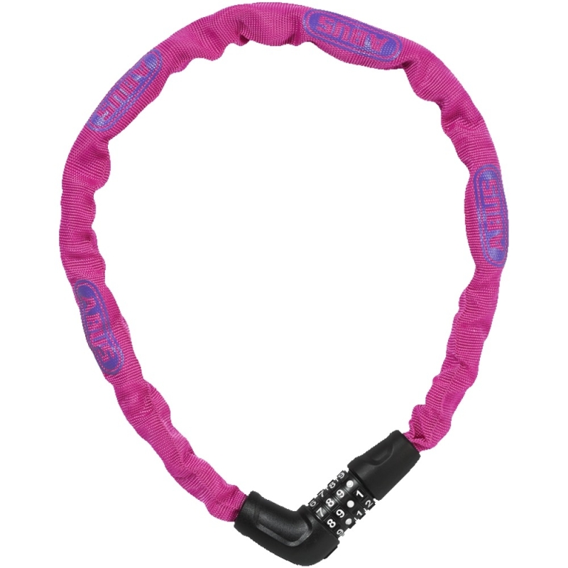 Abus Steel O Chain 5805C 75cm Zapięcie rowerowe łańcuch pink