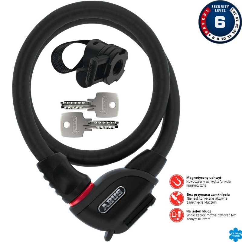 Linka Abus Phantom 8960 czarna + TexFL