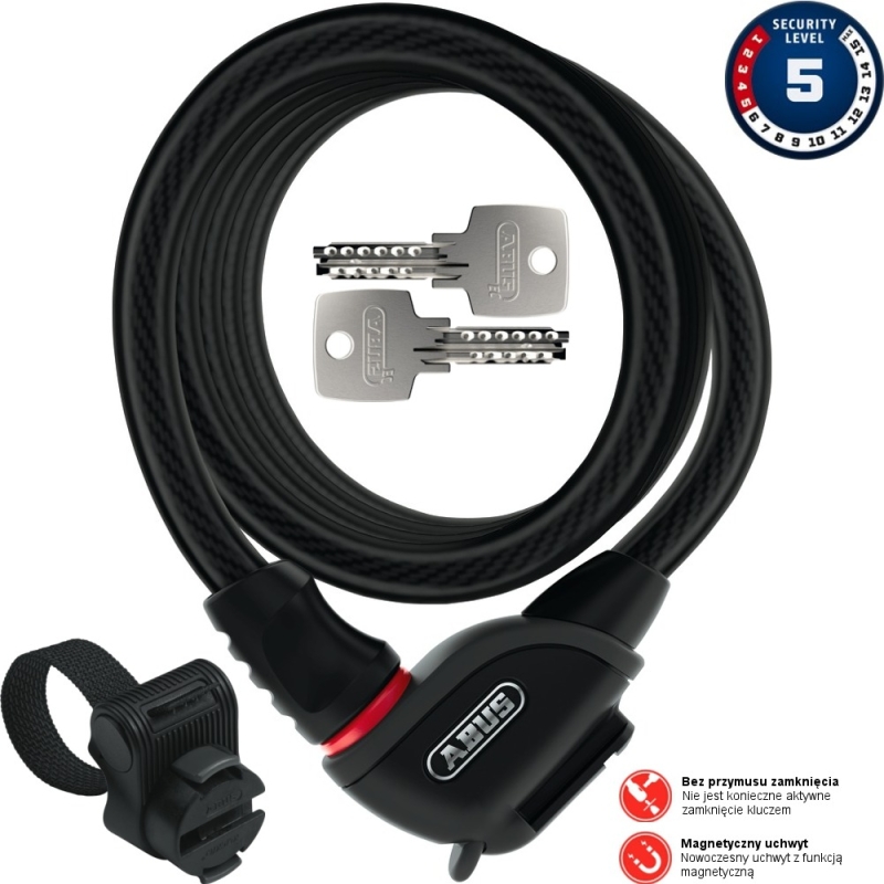 Linka Abus Phantom 8950 czarna + TexKF