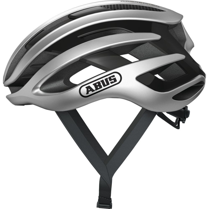 Kask rowerowy Abus AirBreaker srebrny