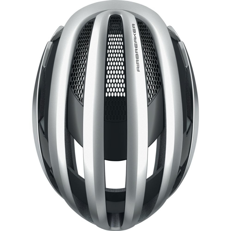 Kask rowerowy Abus AirBreaker srebrny